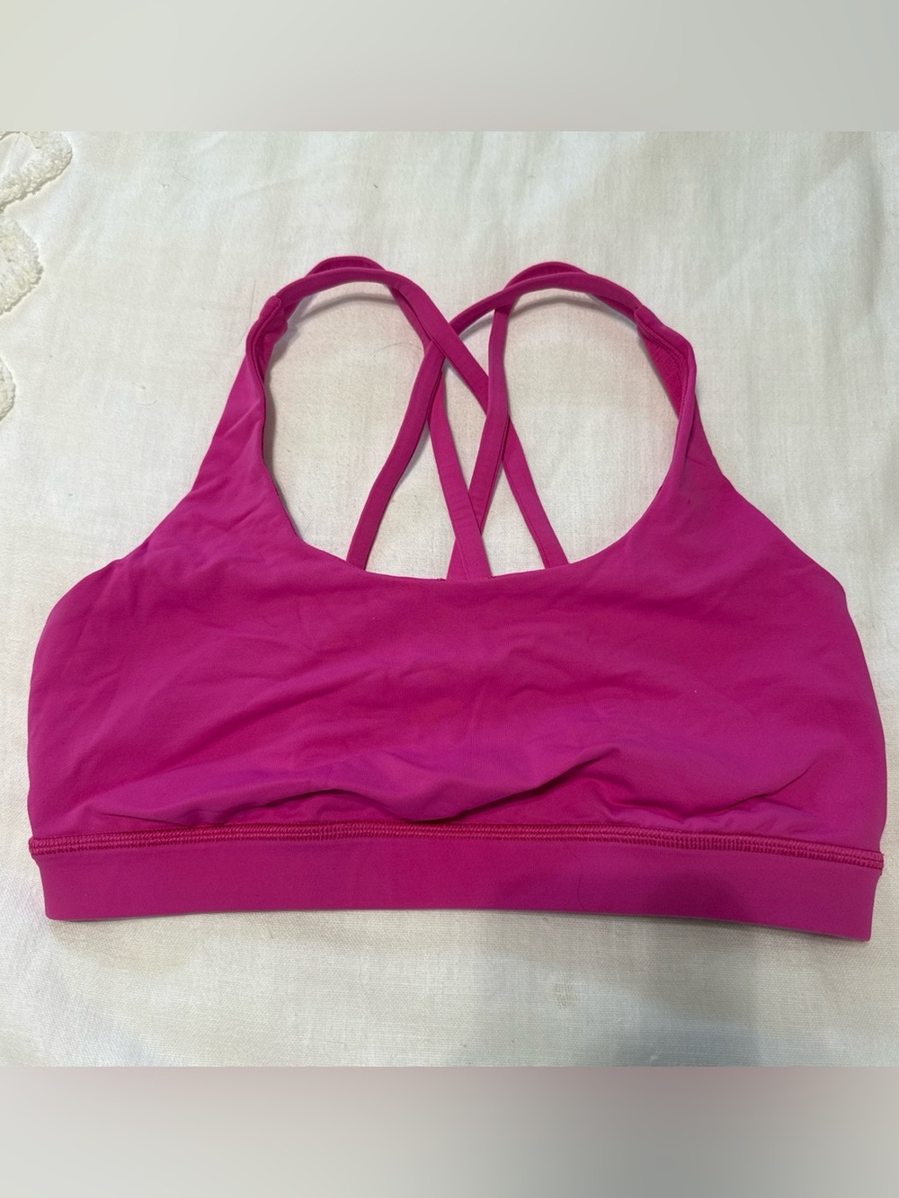 lululemon athletica Magenta Strappy Crossback Sports Bra